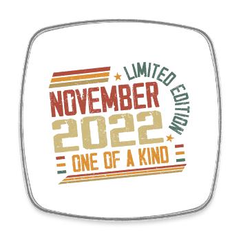 Awesome Since November 2022 Birthday Gift - Square fridge magnet - white - Front