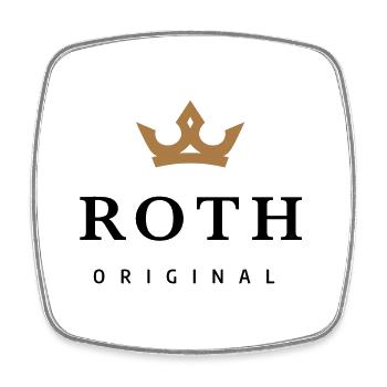 Roth - Viereckiger Kühlschrankmagnet - Weiß - Vorne