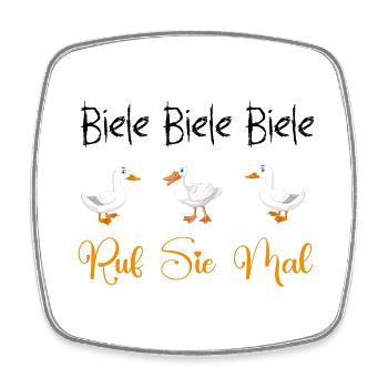 Biele Biele Biele Ruf Sie Mal - Viereckiger Kühlschrankmagnet - Weiß - Vorne