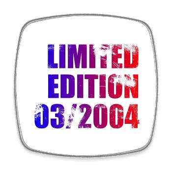 20e anniversaire édition limitée 03/2004 - Magnet carré - blanc - Devant