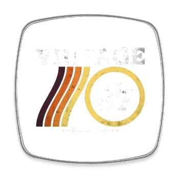 Limitierte Auflage Retro Classic 37 Jahre alt - Viereckiger Kühlschrankmagnet - Weiß - Vorne