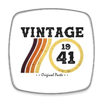Retro Vintage 1941 - Classic Limited Edition 83 - Square fridge magnet - white - Front