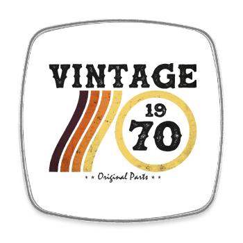 Millésime 1970 - Classique Édition Limitée Rétro 54 - Magnet carré - blanc - Devant
