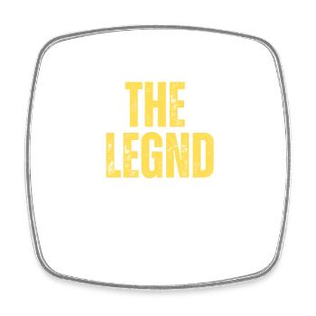 La légende a pris sa retraite, T shirt à la retraite - Magnet carré - blanc - Devant