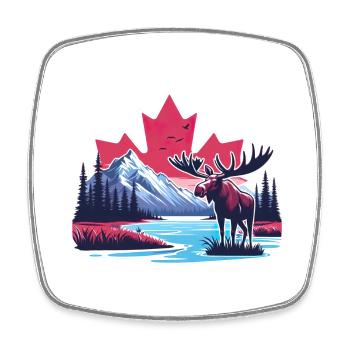 Canada 22 - Square fridge magnet - white - Front