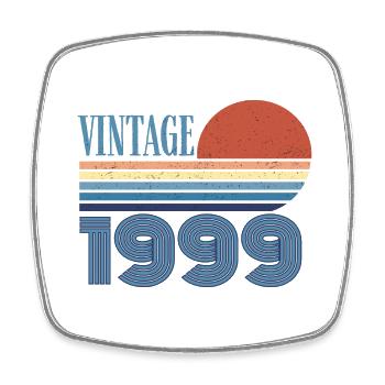 Vintage 1999 - Square fridge magnet - white - Front