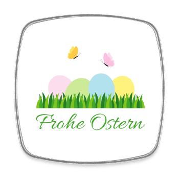 Happy Easter - Square fridge magnet - white - Front