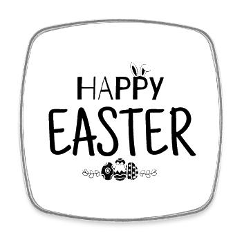 Happy Easter - Square fridge magnet - white - Front