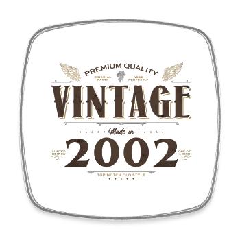 22 Years Old Vintage 2002 Limited Edition 22nd - Square fridge magnet - white - Front
