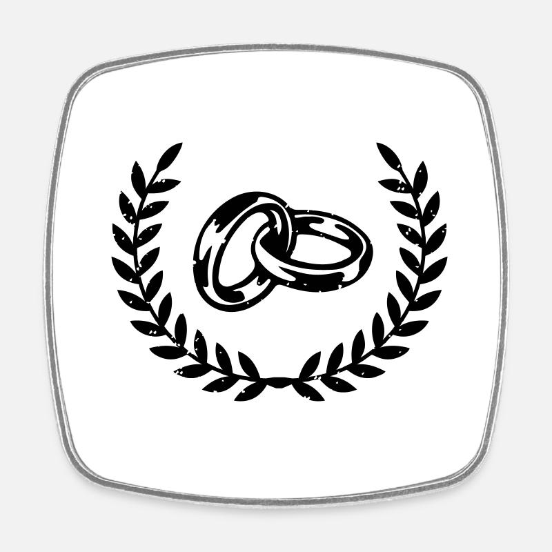 alliances - Magnet carré - blanc