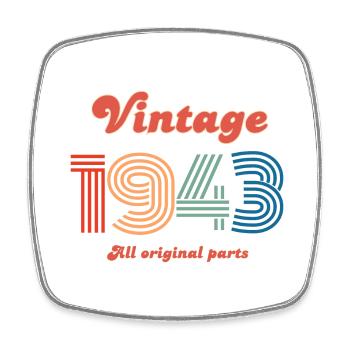 Vintage 1943 all original parts - Magnet carré - blanc - Devant