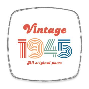 Vintage 1945 all original parts - Square fridge magnet - white - Front