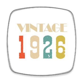 2021 Vintage Geschenk in limitierter Auflage - Viereckiger Kühlschrankmagnet - Weiß - Vorne