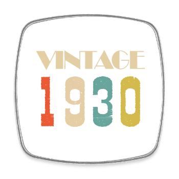 2017 Vintage Geschenk in limitierter Auflage - Viereckiger Kühlschrankmagnet - Weiß - Vorne