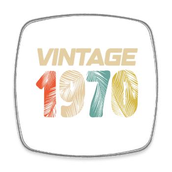 Vintage 1970 Retro - Best-seller - Magnet carré - blanc - Devant