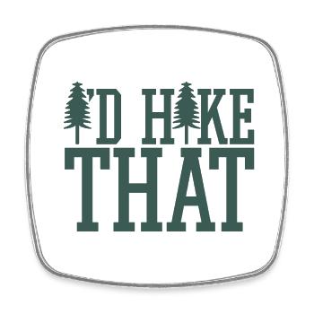 Nature enthusiast - Square fridge magnet - white - Front