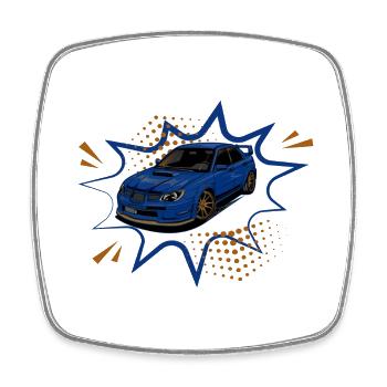 Comic style wrx - Viereckiger Kühlschrankmagnet - Weiß - Vorne