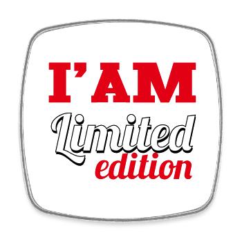 LIMITED EDITION - Square fridge magnet - white - Front