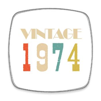 1973 Vintage Édition limitée Cadeau - Magnet carré - blanc - Devant
