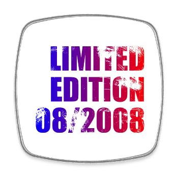 16th Birthday Limited Edition 08/2008 - Square fridge magnet - white - Front