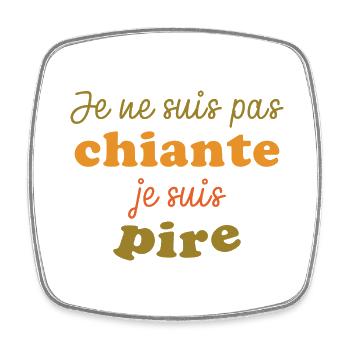 humour drole rigolo original cadeau anniversaire - Magnet carré - blanc - Devant