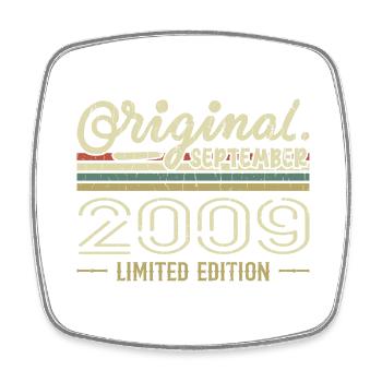 September 2009 Birthday Gift September 2009 - Square fridge magnet - white - Front