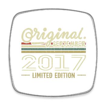 September 2017 Birthday Gift September 2017 - Square fridge magnet - white - Front