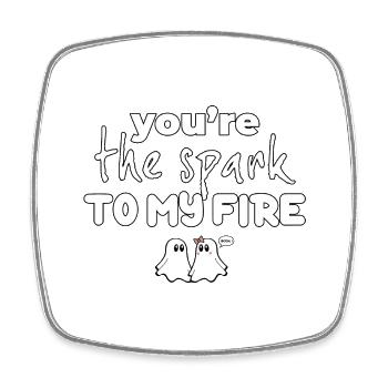 T-shirts avec des phrases amusantes - Fantasmitas 10 - Magnet carré - blanc - Devant