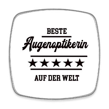Beste Augenoptikerin Optikerin Chefin Augenoptiker - Viereckiger Kühlschrankmagnet - Weiß - Vorne
