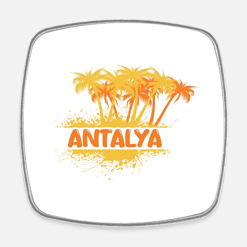 Fête Antalya - Magnet carré - blanc