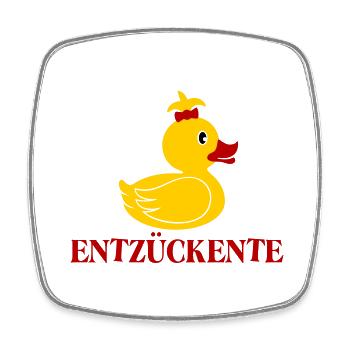 Entzückente 2 - Viereckiger Kühlschrankmagnet - Weiß - Vorne