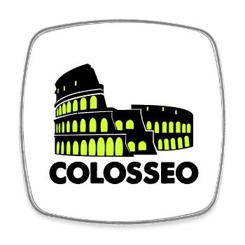 Colosseum Colosseo - Square fridge magnet - white - Front