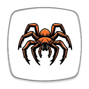 Tarantula Comic - Square fridge magnet - white - Front