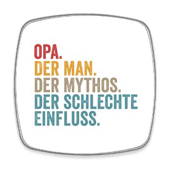 Großvater Opa - Viereckiger Kühlschrankmagnet - Weiß - Vorne