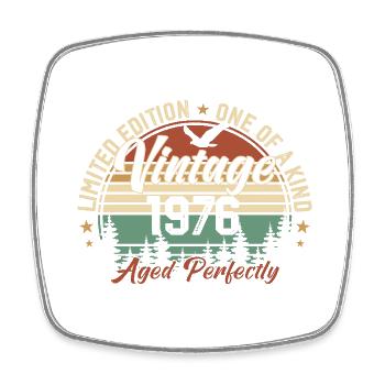 Vintage 1976 Retro 1976 Birthday Gift 1976 - Square fridge magnet - white - Front