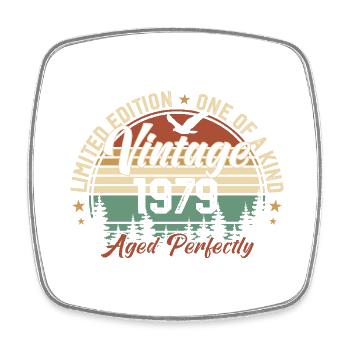 Vintage 1979 Retro 1979 Birthday Gift 1979 - Square fridge magnet - white - Front