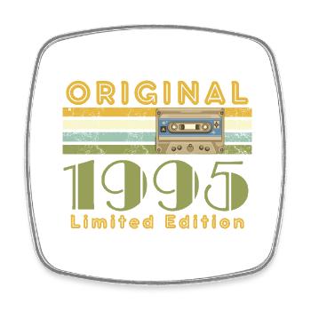 30.Geburtstag Original 1995 Limited Edition Retro - Viereckiger Kühlschrankmagnet - Weiß - Vorne
