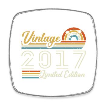 Anniversaire 8 Ans | Millésime 2017 Cadeau 2017 - Magnet carré - blanc - Devant