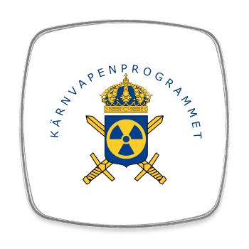 Le programme suédois d’armement nucléaire - Magnet carré - blanc - Devant