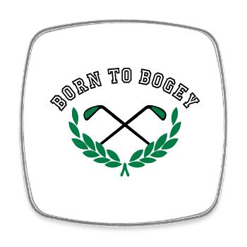 2541614 10979790 golf - Square fridge magnet - white - Front