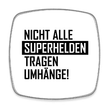 superheld - Viereckiger Kühlschrankmagnet - Weiß - Vorne