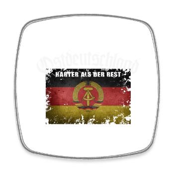 Ostdeutschland DDR - Härter als der Rest - Viereckiger Kühlschrankmagnet - Weiß - Vorne