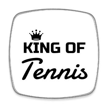 Tennis - Sport - Racket - Tennis Player - Tenis - Viereckiger Kühlschrankmagnet - Weiß - Vorne