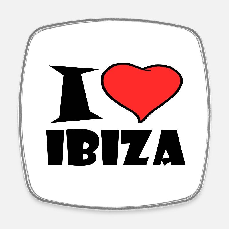 Ibiza - Magnet carré - blanc