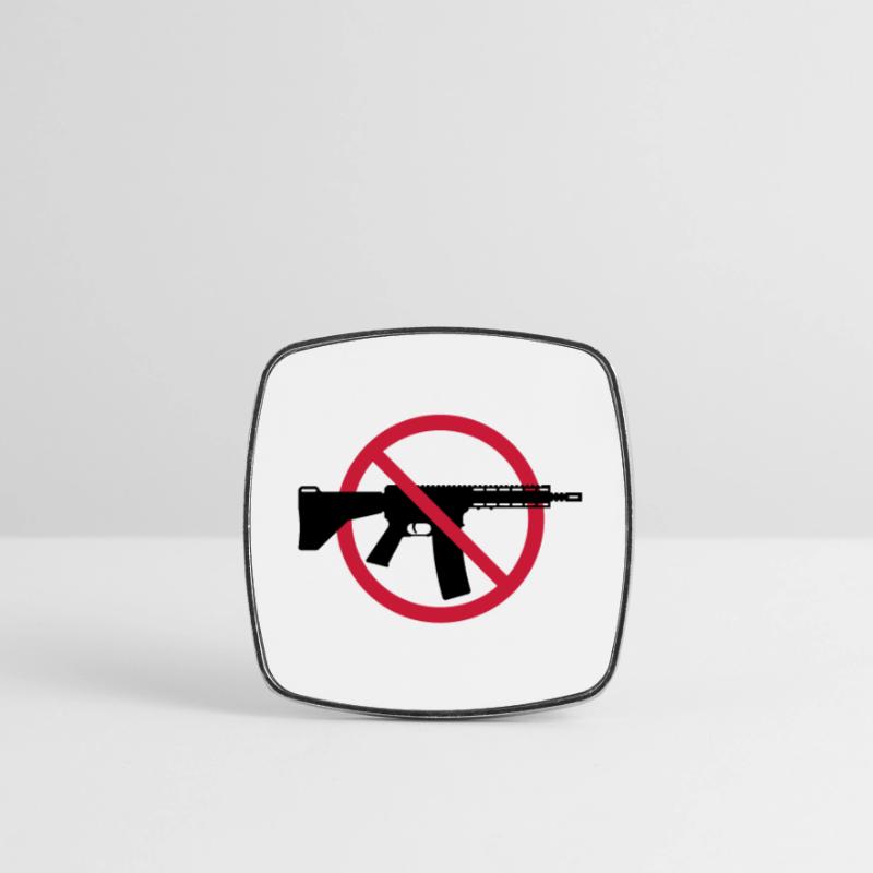 Interdiction des armes Boucliers d’interdiction (Pas d’armes Peace) 2C Magnet carré