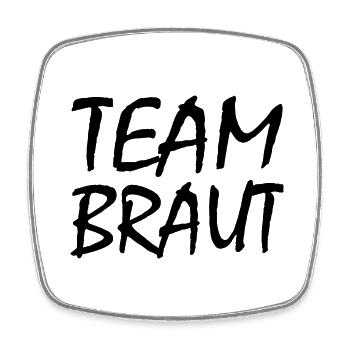 Team Braut - Viereckiger Kühlschrankmagnet - Weiß - Vorne