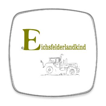 ©Eichsfelderlandkind - Viereckiger Kühlschrankmagnet - Weiß - Vorne