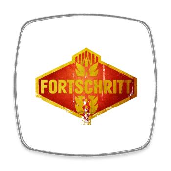 Fortschritt DDR Kombinat Landmaschinen Retro - Viereckiger Kühlschrankmagnet - Weiß - Vorne