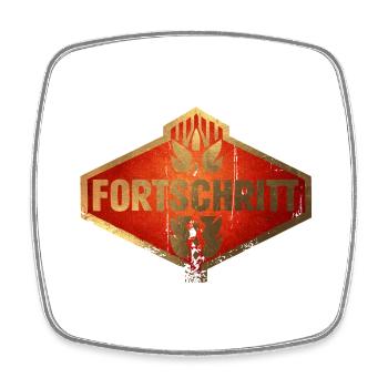 Fortschritt DDR Kombinat Landmaschinen Vintage - Viereckiger Kühlschrankmagnet - Weiß - Vorne