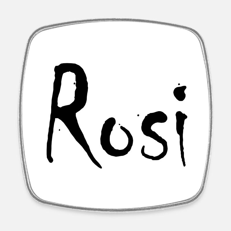 rosi - Viereckiger Kühlschrankmagnet - Weiß